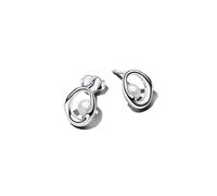 Pandora Essence Organisch Geformte Ovale & Behandelte Süßwasserzuchtperlen Ohrringe aus Sterling Silber, 293295C01