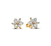 Pandora Schmuck 262633C01 Damen-Ohrringe Funkelndes Herbarium Goldfarben