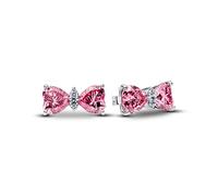Pandora 294265C01 - Schleife Ohrstecker - Sterling Silber - Zirkonia Pink