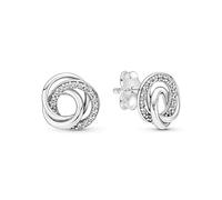 Pandora Schmuck 291076C01 Damen-Ohrstecker Immer Von Familie Umgeben Silber
