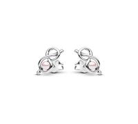 Pandora 293761C01 Ohrringe - Unendlichkeit - Infinity Knoten Ohrstecker - Sterling Silber - Steinmix Pink