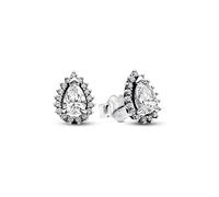Pandora Schmuck 292834C01 Damen-Ohrringe Silber Funkelnde Birne mit Heiligenschein