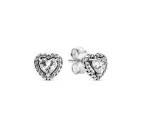 Pandora 298427C01 - Heart - Herz Sterling Silber Ohrstecker + Zirkonia