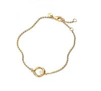 Pandora 563830C01 Damen-Armband mit Perle Goldfarben 18 cm