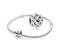 Pandora Original Geschenkset - 1 Silber Armband 590702HV-21 + 1 Silber Charm 791872 Unendlichkeit