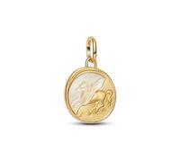 Pandora Medaillon-Charm Pegasus 764090C01 – Sterling Silber 14K vergoldet, Perlmutt – EX ANIMO