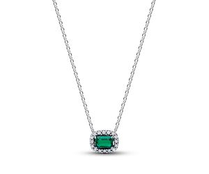 PANDORA Rechteckiger Funkelnder Strahlenkranz Collier-Halskette 394503C01-45