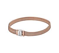 PANDORA Reflexions Mehrstrang-Schlangen-Gliederarmband in Roségold mit Sterling-Silber und 14 Karat rosévergoldete Metalllegierung Timeless Collection, 16cm