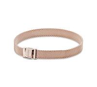Pandora Reflexions Mesh-Armband, 14-karätig Roségold-vergoldet