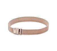 Pandora Reflexions Mesh-Armband, 14-karätig Roségold-vergoldet