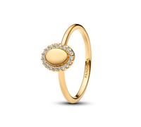 PANDORA Damenring Oval Goldfarben 163800C01-50 Ringgröße 50/15,9