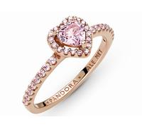 Pandora Ring 188421C04-48 - Funkelnder mit Herz - Roségold Vergoldung - Kristall - Pink - Gr. 48
