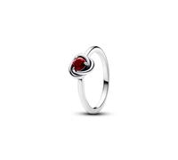 PANDORA Ring 192993C01-56 Ewigkeit Kreis Rot