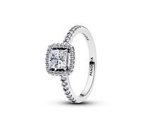 Pandora Damenring Timeless 193555C02 Silber Funkelndes Quadrat Heiligenschein Größe 50/15,9