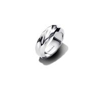 Pandora Gewellter Breiter Band-Ring aus Sterling-Silber, aus der Essence Kollektion, Gr. 52, 193886C00-52