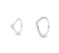 Pandora Ring Diadem Krone Silber 198282CZ Ring Diadem Silber 198282CZ-58 & Damen-Ringe 925 Sterlingsilber mit '- Ringgröße 58 (18.5) 196316CZ-58