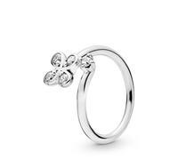 Pandora Ring - Four Petal Flower - 197988CZ silber
