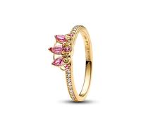 Pandora 163651C01 Damenring Disney Prinzessin Rapunzel Tiara Goldfarben 52/16.6