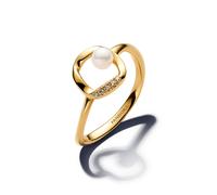 Pandora 163831C01 Damenring mit Kleiner Perle Goldfarben 54/17.2