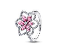 Pandora Ring - Herbarium cluster - 194577C01 rosa