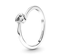 PANDORA Ring Klares Herz Silber 199267C02