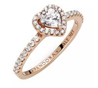 Pd Anillo Rose Corazon Brillante T-56 54