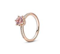 Pandora Ring Rosa funkelnde Krone rosévergoldet Silber Zirkonia Gr. 50