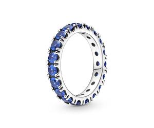 Pandora Ring - Sparkling Row Eternity - 190050C02 blau
