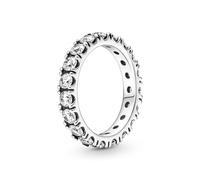 Pandora Ring 190049C01 Sparkling Row Eternity Sterling Silber 925 funkelnde Zirkonia Memoire Allian