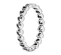 PANDORA 190980-58 - Gereihte Herzen - Silber - Ring - Gr. 58