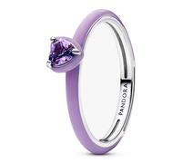 Pandora Purple Chakra Heart ring 193088C04