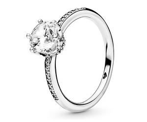 Pandora Ringe Transparenter Glow Crown Ring 198289CZ