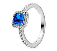 Pandora Ringe Zeitloser eleganter blauer Sterlingsilberring 198863C02