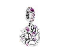 Pandora Charme Colg Corazon Arbol Leben Pink