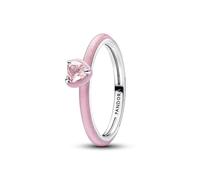 PANDORA Me Rosafarbenes Chakra Herz Ring aus Sterling Silber mit vergoldeter Metalllegierung und künstlichem Kristall, Größe: 52, 193088C02-52