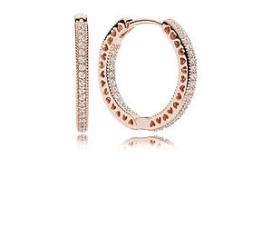 Pandora Rose 286318CZ Creolen Unendliche Herzen