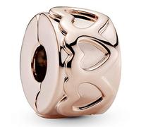 PANDORA ROSE Clip/ Stopper "Reihe aus Herzen" 781978