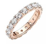 Pandora Ring 180050C01-52 - Eternity - Roségold Vergoldung - Zirkonia - klar - Gr. 52