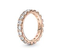 PANDORA ROSE Timeless Ring "funkelnde Reihe" 14k rosévergoldet, Zirkonia 180050C01 58