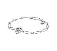 PANDORA Rosenblüten Kettenarmband aus Sterling Silber mit Zirkonia, Größe: 16cm, 599409C01-16