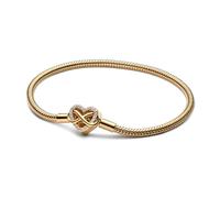 PANDORA Schlangen-Gliederarmband mit Funklendem Unendlichkeits-Herzverschluss 563758C01 Damenarmband