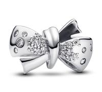 PANDORA Schleifen-Charm aus Sterling-Silber mit Zirkonia - 793442C01