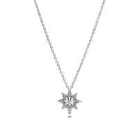 PANDORA Timeless Funkelnde Schleife Halskette aus Sterling Silber mit vergoldeter Metalllegierung