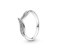 Pandora Damenring 199533C01 Funkelnde Blätter Sterling Silber Zirkoniasteine Größe 56
