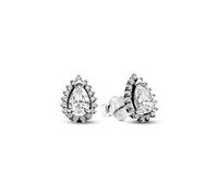 Pandora Schmuck 292834C01 Damen-Ohrringe Silber Funkelnde Birne mit Heiligenschein