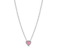 Pandora 398425C02-45 Kette mit Anhänger - rosa Herz - Sterling Silber - Zirkonia Pink - 45 cm