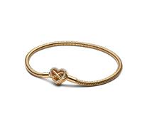 Pandora Schmuck - Schlangen-Gliederarmband mit Funklendem Unendlichkeits-Herzverschluss