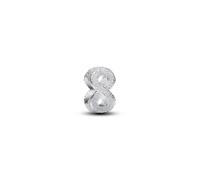 Pandora Schmuck - Textured infinity sterling silver mini charm SILBER