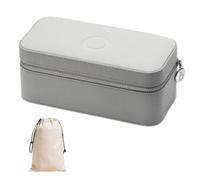 PANDORA Schmuckkästchen für Damen, originelle Schmuckschatulle für Damen und Mädchen, für Reisen, Farbe: Grau, 200 x 101 x 85 mm. Baumwollsack (A012_Sack)