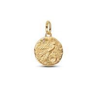 Pandora Me 764082C01 - Schwalbe Medaillon-Charm - Gelbgold Vergoldung - Zirkonia - DUM VITA EST SPES EST